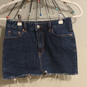 Western Festival Y2K Vintage Lucky Micro Mini Denim Skirt  Cowgirl Country Rodeo